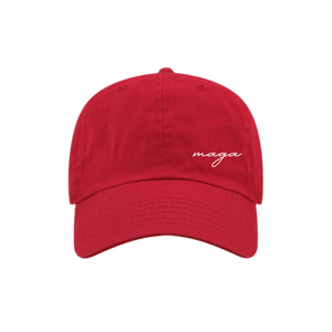 MAGA Script Embroidered Dad Hat