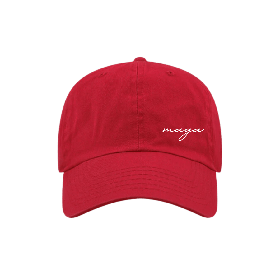 MAGA Script Embroidered Dad Hat