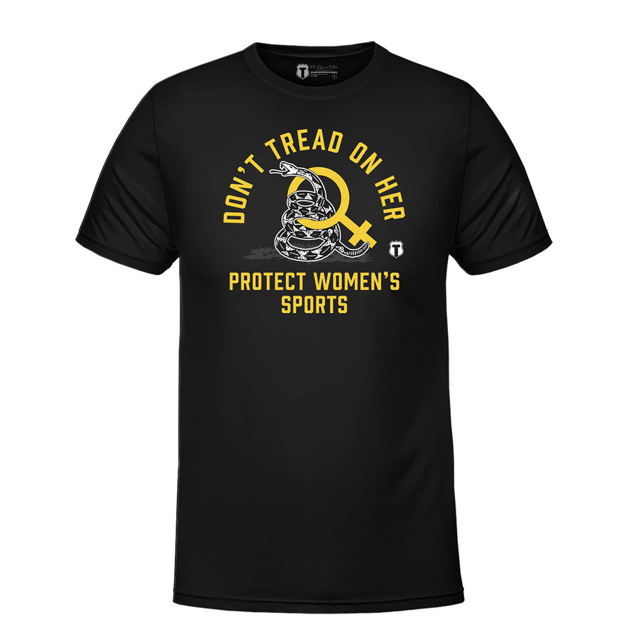 Don't Tread On Her-Black-T-Shirt